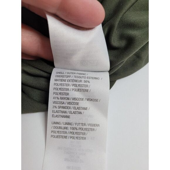 H by Halston green and black stripe dress,‎ size MP - Picture 4 of 8